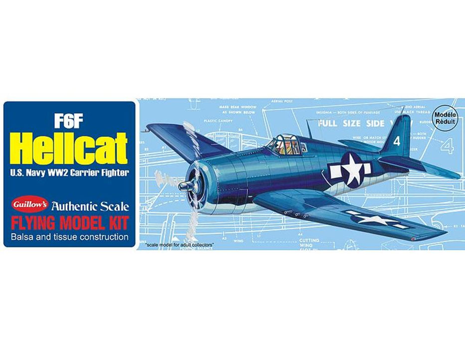 Guillows #503 1/30 F6F Hellcat - Balsa Flying Kit - Hobby City NZ (8324596826349)