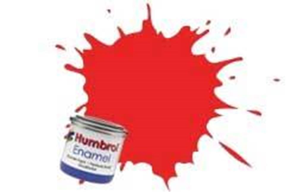 Humbrol 174 ENAMEL SGNL RED SATIN (7635946111213)