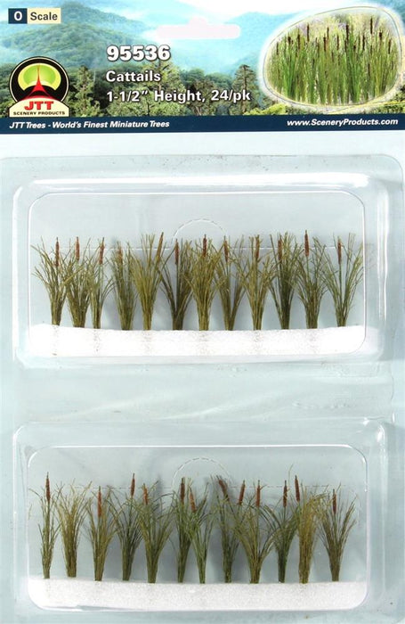 JTT Scenery 95536 37mm Cattails (24) (8305938792685)