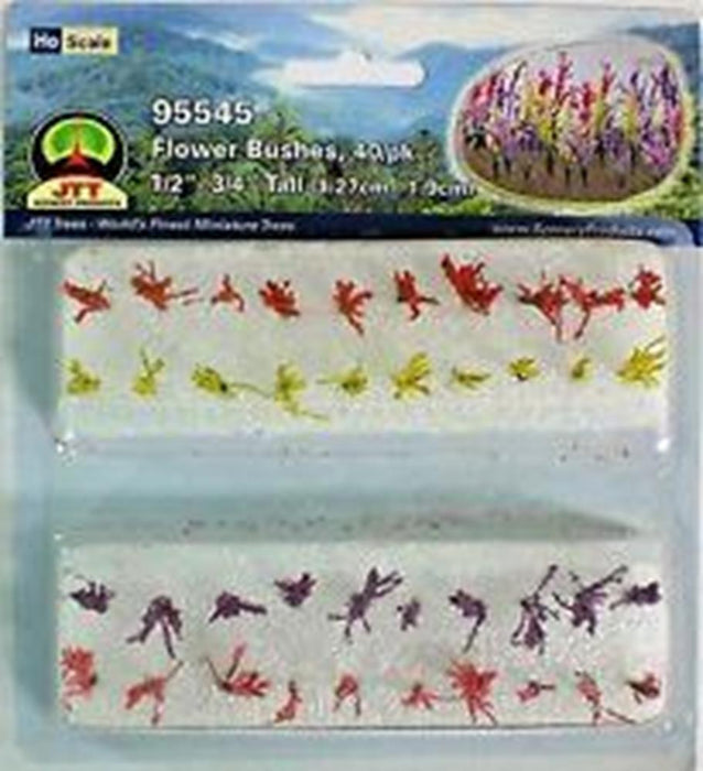 JTT Scenery 95545 1/2 to 3/4 Flower Bushes (40) - Hobby City NZ (8324604461293)