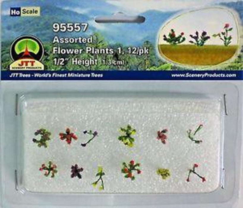 cJTT Scenery 95557 1/100 Asst. Flower Plants (12) (8324605214957)