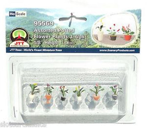 JTT Scenery 95569 1/100 Asst. P/Flower Plants 3 (6) - Hobby City NZ (8324605804781)