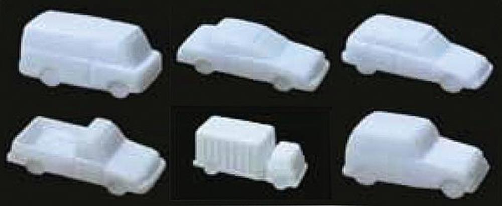 cJTT Scenery 97010 1:100 Vehicles Mixed White (7) (8324606951661)