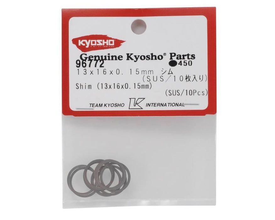 Kyosho 96772 13 x16x0.15 Shims Repl.BS053 - Hobby City NZ (8324613406957)