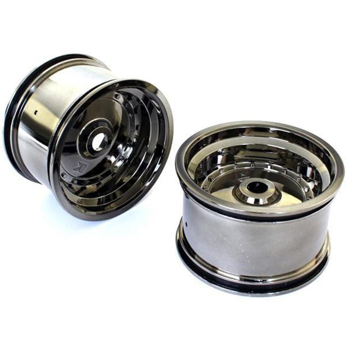 Kyosho SXH002BC Scorpion RR Wheels Blaxk Chrome (7540480114925)