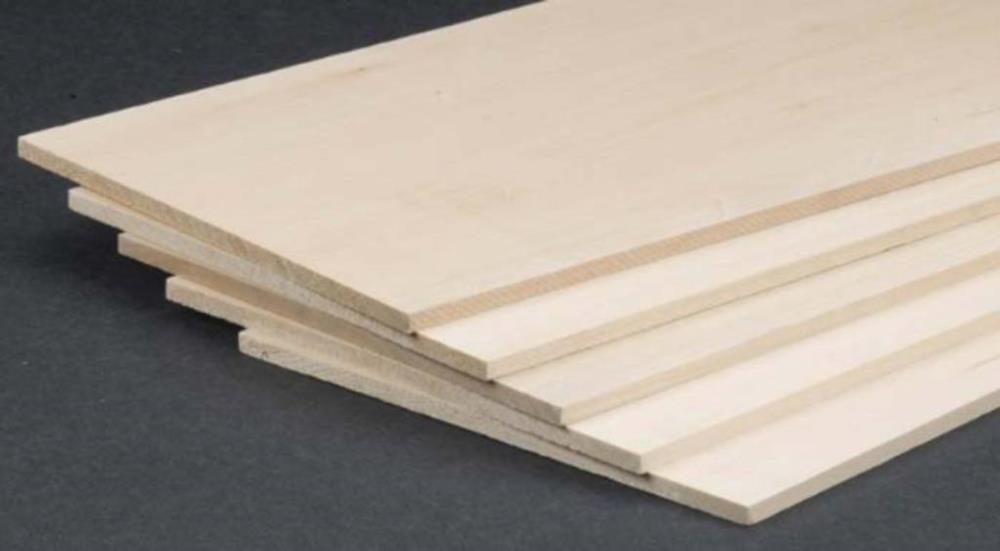 Midwest 4302 Basswood 1/16 x 3 x 24" (609.6 x 1.59 x 76.2mm) - 1 Sheet - Hobby City NZ (8531161678061)