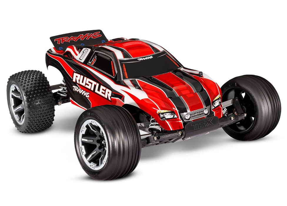 Traxxas 37054-8 - Rustler XL-5: 1/10 2WD RTR Stadium Truck w/USB-C (8120477417709)