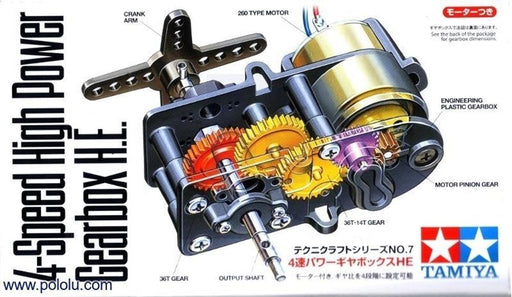 Tamiya 72007 GEAR BOX 4 SPEED HIGH POWER (7540540145901)