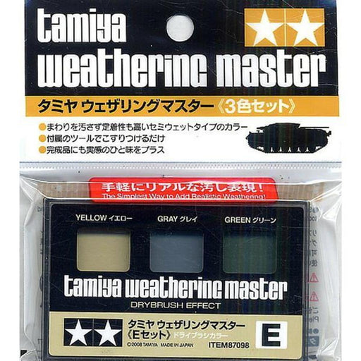 Tamiya 87098 Weathering Master Set E - Yellow/Gray/Green (WWII) (7540587659501)