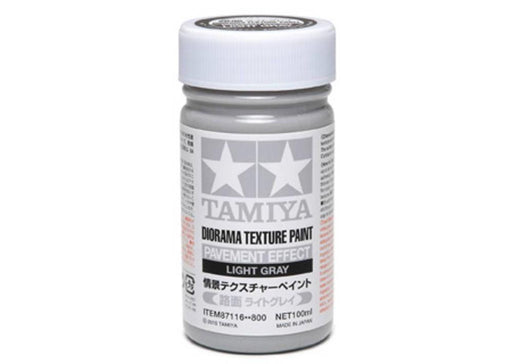 Tamiya 87116 TEXTURE PAINT PAVEMENT LIGHT GREY (8278045589741)