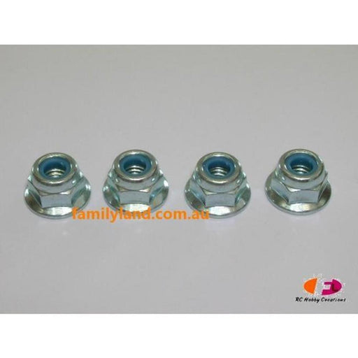 Tamiya 9805557 4MM FLANGE LOCK NUT(4) (8278050177261)