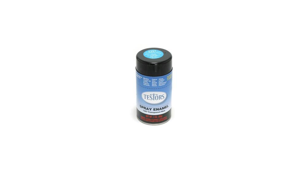 xTestors 1257 Transparent Blue Enamel Spray 3oz/85g (8362941841645)