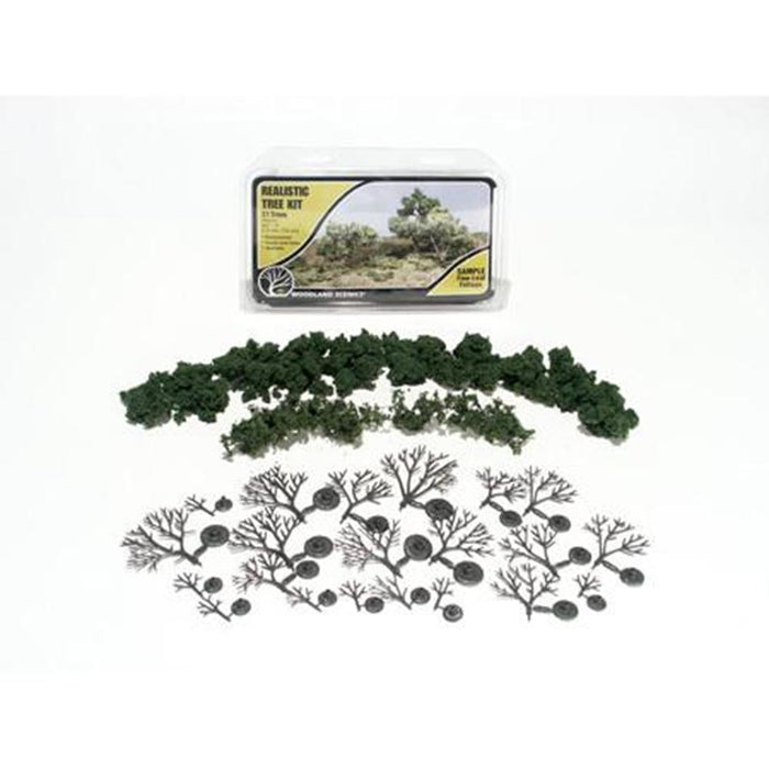 Woodland Scenics TR1111 REALISTIC TREE KIT21PC.75-3IN (8807581712621)