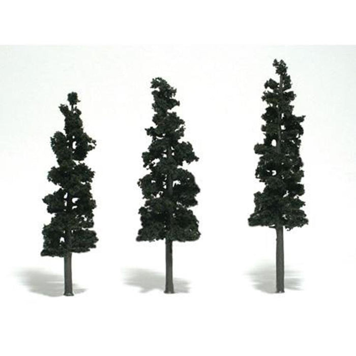 Woodland Scenics TR1562 TREES CONIFER GRN 15-17CM 3PC - Hobby City NZ (8807585874157)