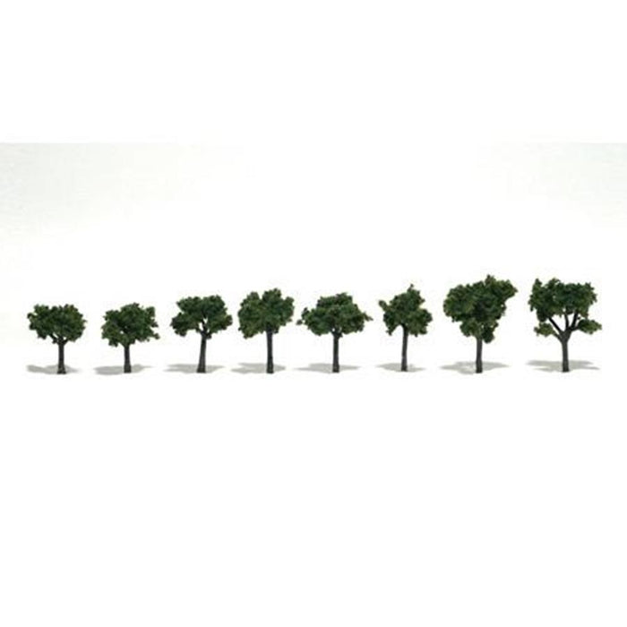 Woodland Scenics TR1501 TREES MED/GRN 1-3CM 8PCS - Hobby City NZ (8807586758893)