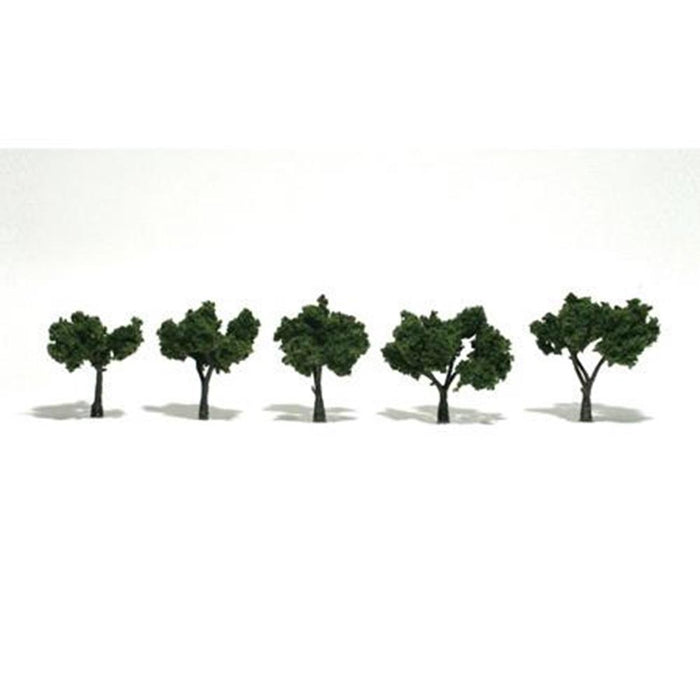 Woodland Scenics TR1502 TREES MED/GRN 3-5CM 4PCS (8807586955501)