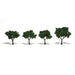 Woodland Scenics TR1504 TREES MED/GRN 5--7CM 4PCS (8807587086573)