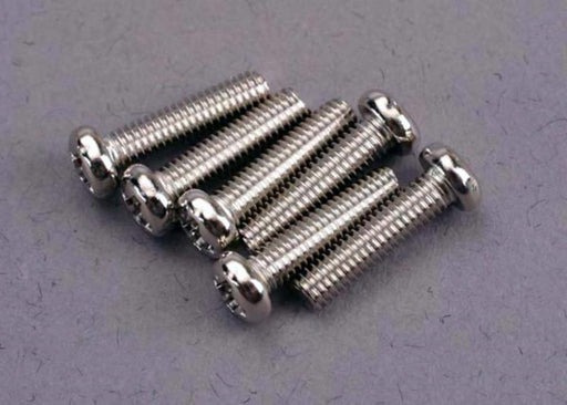 Traxxas 2561 - Screw 3x12mm roundhead machine (6) (8827585134829)