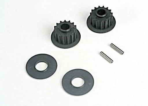 zTraxxas 4896 - Pulleys 15-Groove (Front/ Rear) (2)/Flanges (2)/ Axle - Hobby City NZ