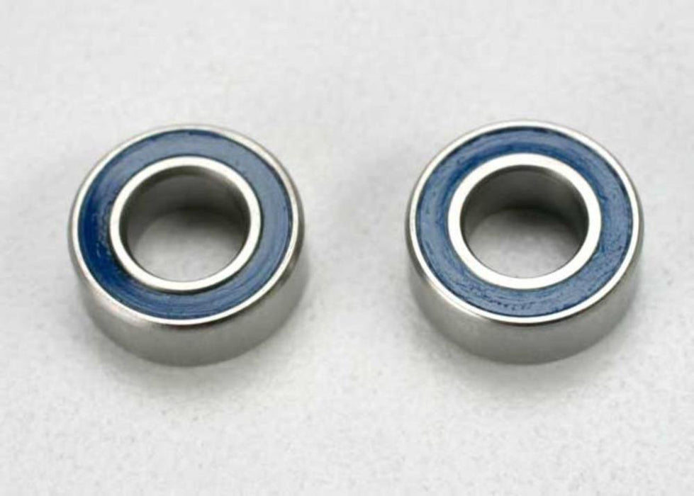 Traxxas 5115 - Ball bearings blue rubber shield (5x10x4mm) (2) (8827804025069)