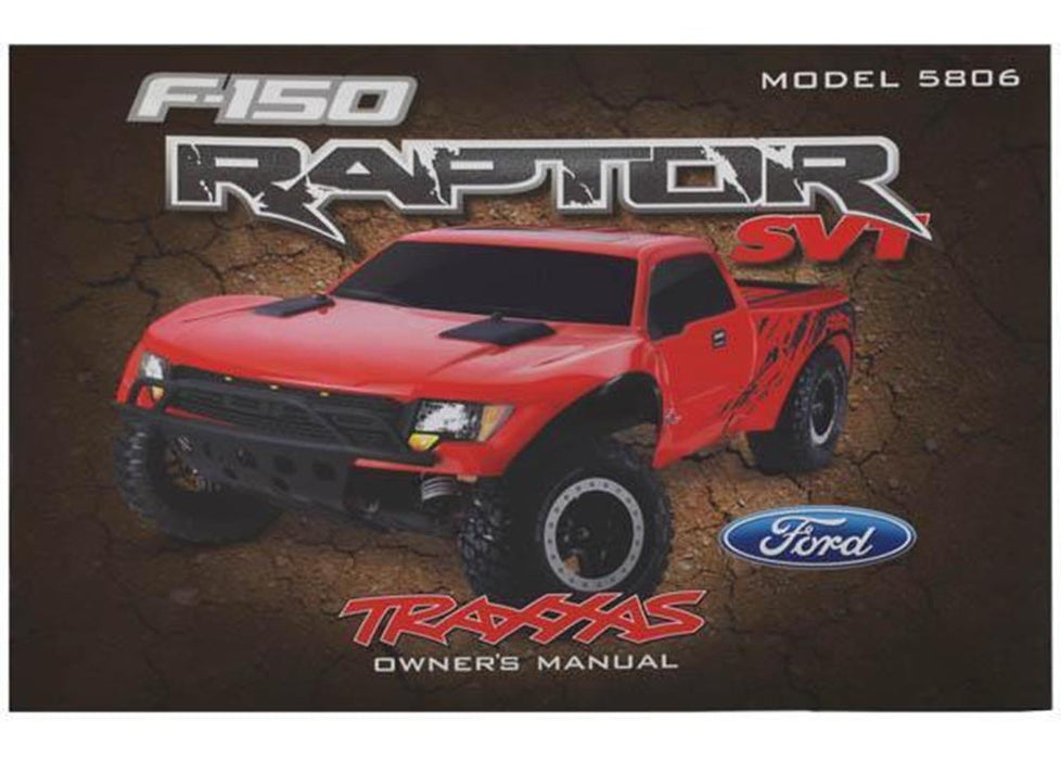 Traxxas 5897 - Owner'S Manual Ford Raptor (model 5806) (8827944403181)