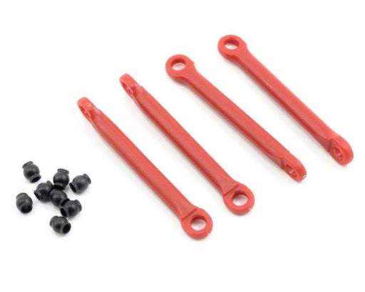 Traxxas 7018 - Push Rod (Molded Composite) (Red) (4)/ Hollow Balls (8) (8827955609837)