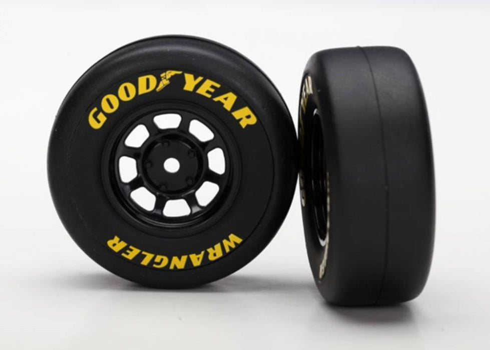 Traxxas 7378 - 8-Spoke Wheels Black 1.9 Goodyear Wrangler Tires (2) (8827960262893)