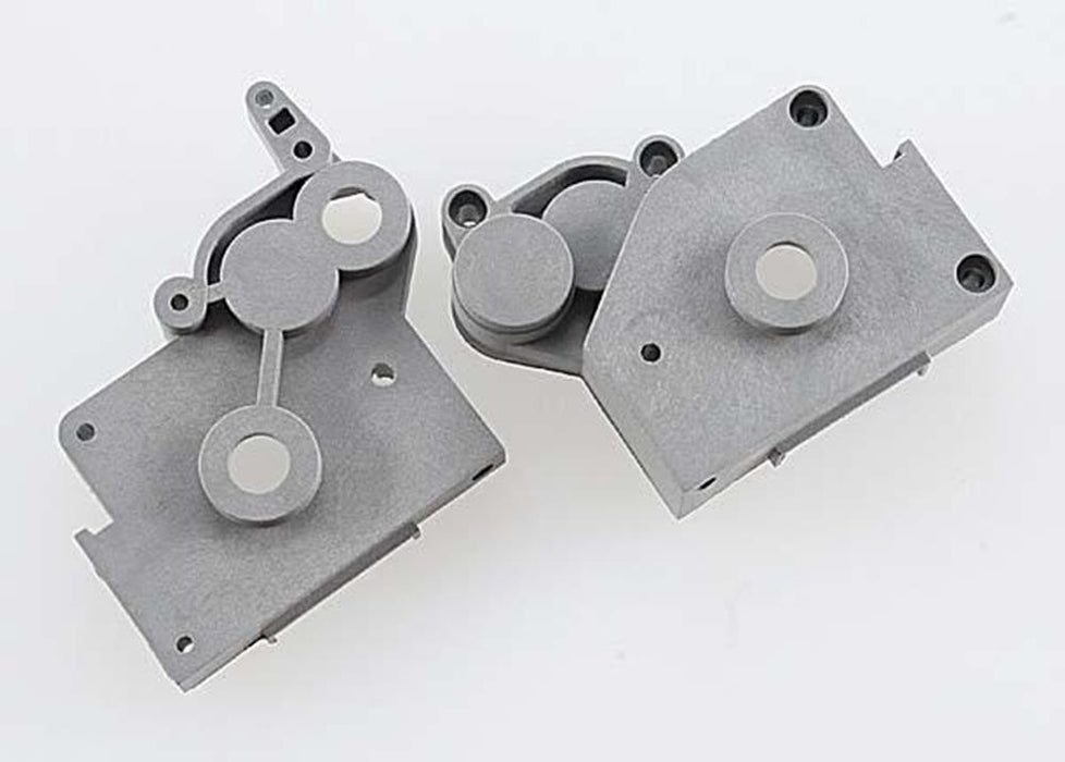 zTraxxas 4191A - Gearbox Halves (Grey) (Left & Right) (769156841521)