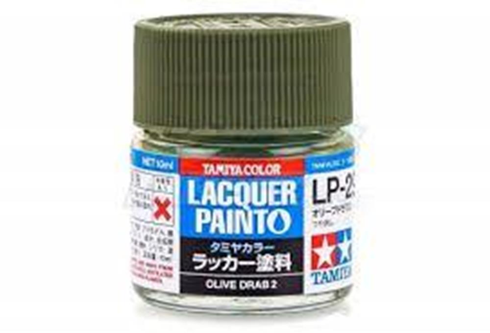 Tamiya 82129 LP-29 Olive Drab 2 Paint 10ml (778291281969)