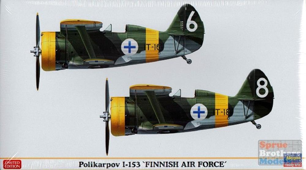 Hasegawa 02144 1/72 Polikarpov I- 153 Finn Air Force (2 kits) Limited Edition