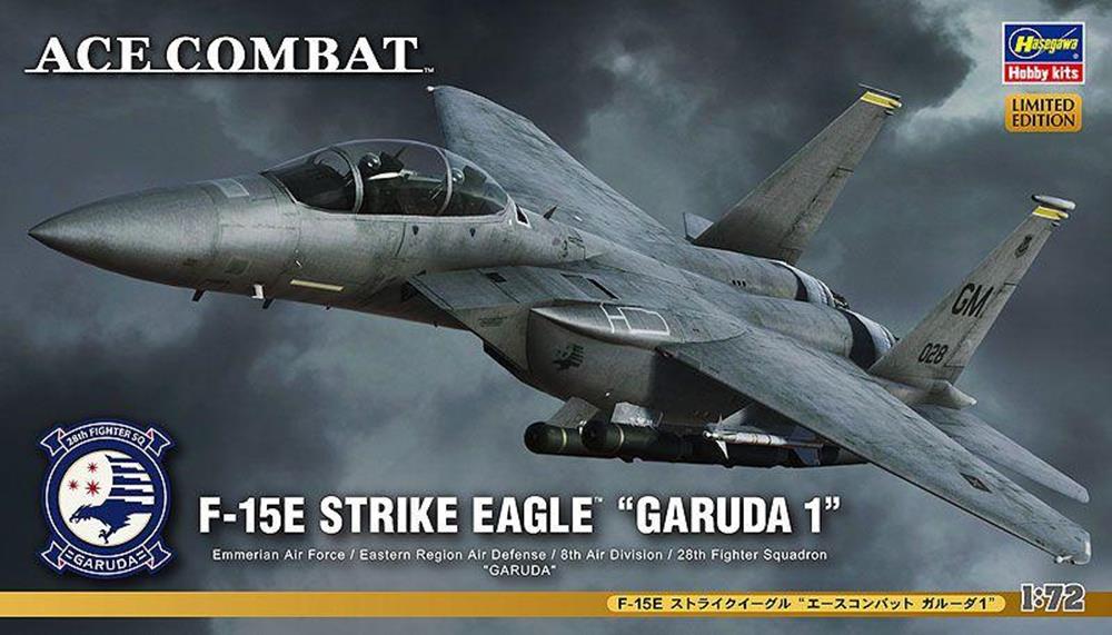 Hasegawa SP323 52123 1/72 F- 15E Strike Eagle Ace Combat Garuda 1 Limited Edition (8733860331757)