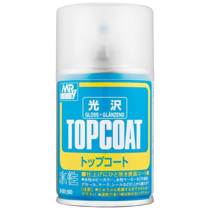 Gunze B502 Mr. Topcoat - Semi-Gloss Clear Spray - Hobby City NZ (7637231665389)