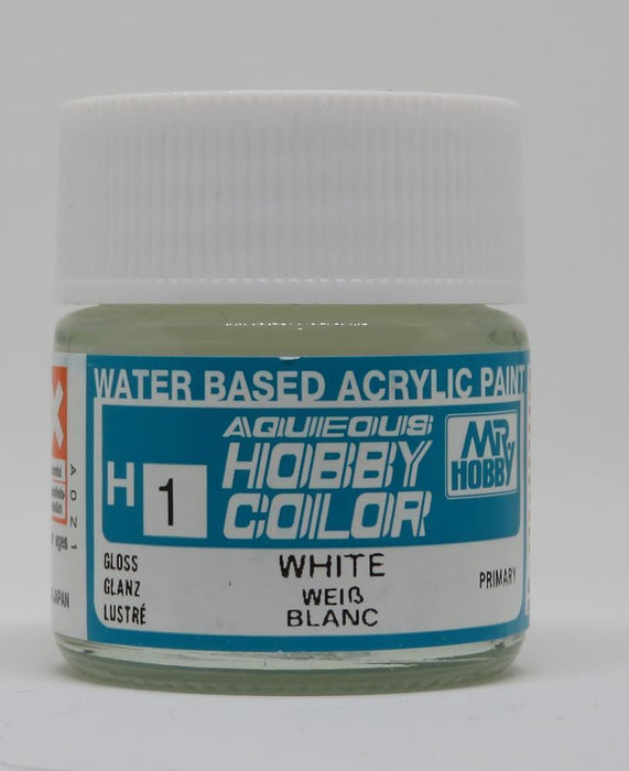 Gunze H001 Mr. Hobby Aqueous Gloss White (8177829904621)