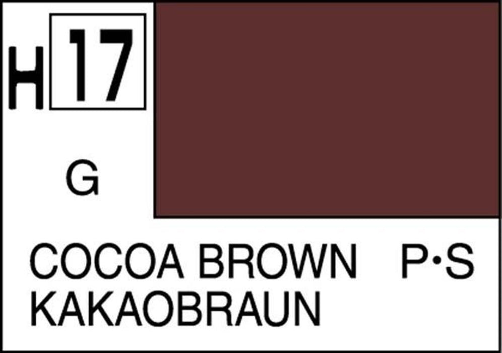 Gunze H017 Mr. Hobby Aqueous Gloss Cocoa Brown ( Hull Red ) (7637259223277)