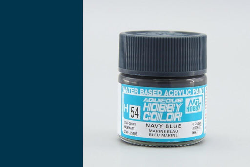 Gunze H054 Mr. Hobby Aqueous Semi-Gloss Navy Blue (8435580731629)