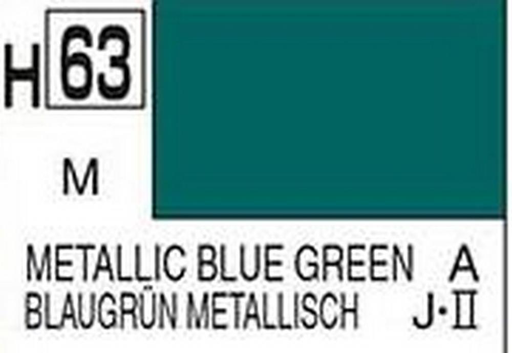 Gunze H063 Mr. Hobby Aqueous Metallic/Gloss Blue Green - Hobby City NZ