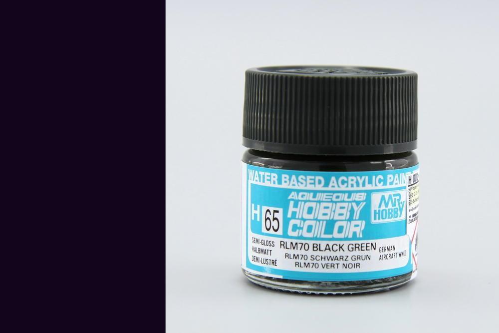 Gunze H065 Mr. Hobby Aqueous Semi-Gloss RLM Black Green - Hobby City NZ (8435580764397)