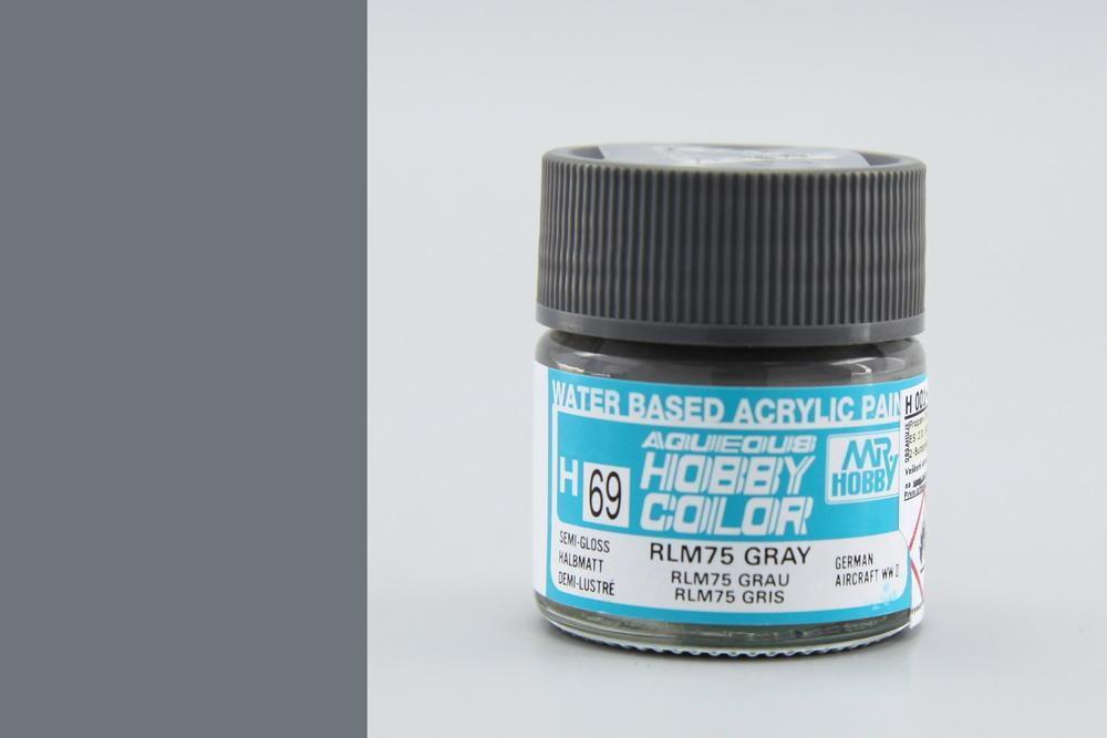 Gunze H069 Mr. Hobby Aqueous Semi-Gloss RLM Grey (7650657075437)