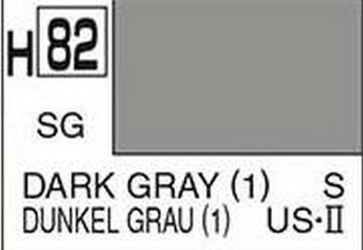 Gunze H082 Mr. Hobby Aqueous Semi-Gloss Dark Grey 1 (7637266071789)