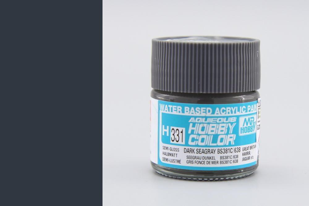 Gunze H331 Mr. Hobby Aqueous Semi-Gloss Dark Sea Grey (7603044548845)