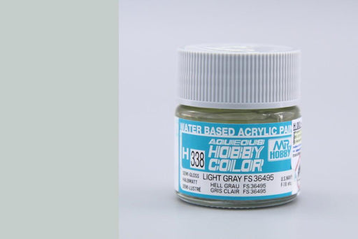 Gunze H338 Mr. Hobby Aqueous Semi-Gloss Light Grey (7603045368045)