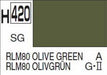 Gunze H420 Mr. Hobby Aqueous RLM 80 Olive Green (7637267284205)