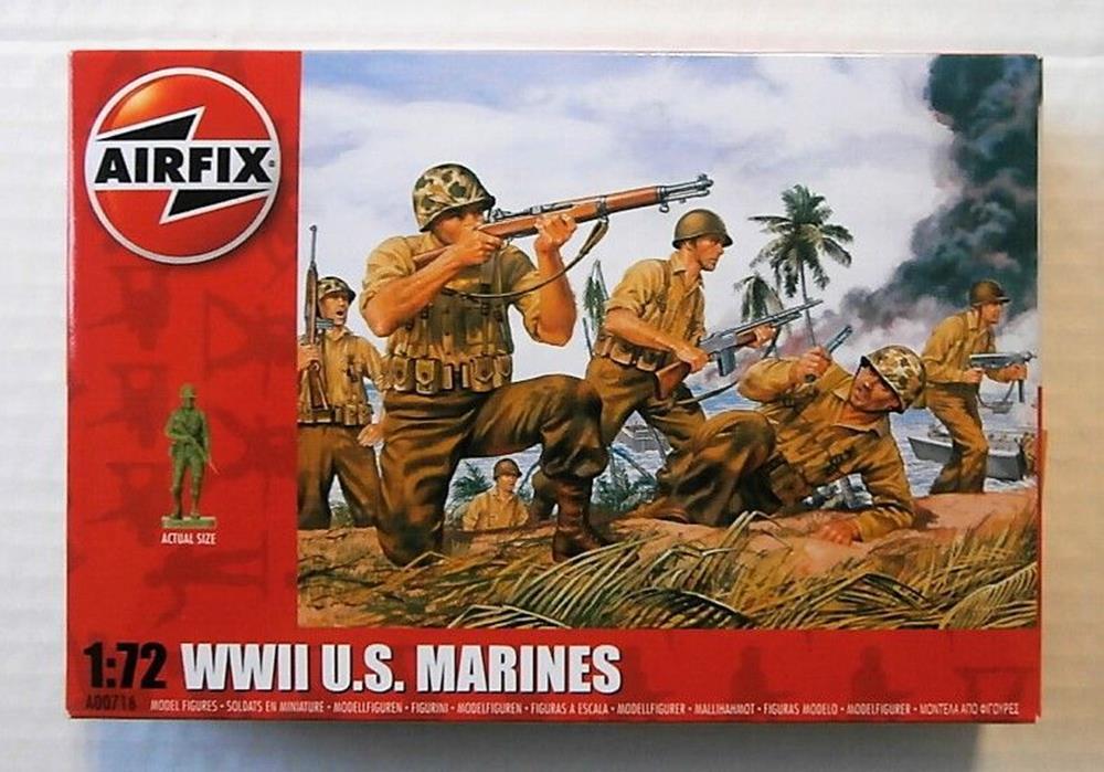 Airfix 00716V 1/72 WWII U.S. Marines (1379352936497)