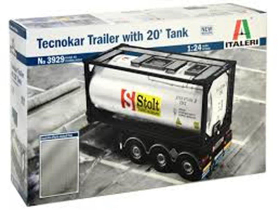 Italeri 1/24 3929 Tecknokar Trailer W/Tank (8219028357357)