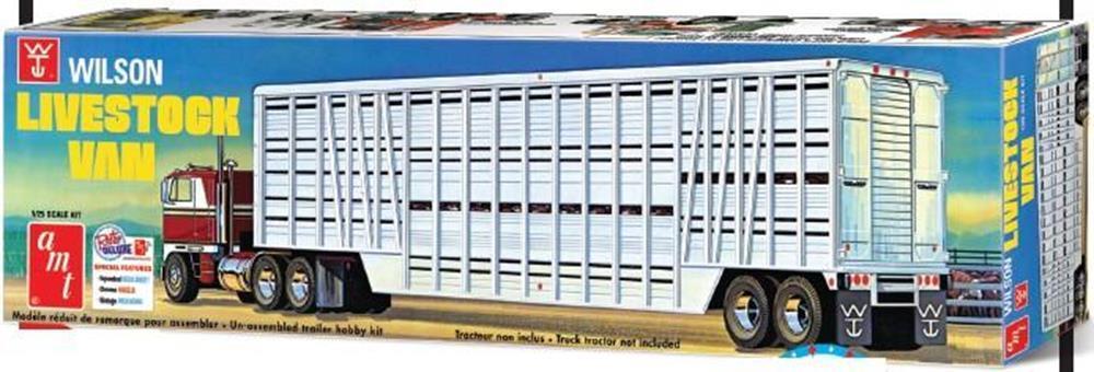 AMT 1106 1/25 Wilson Livestock Van Trailer (7654606373101)