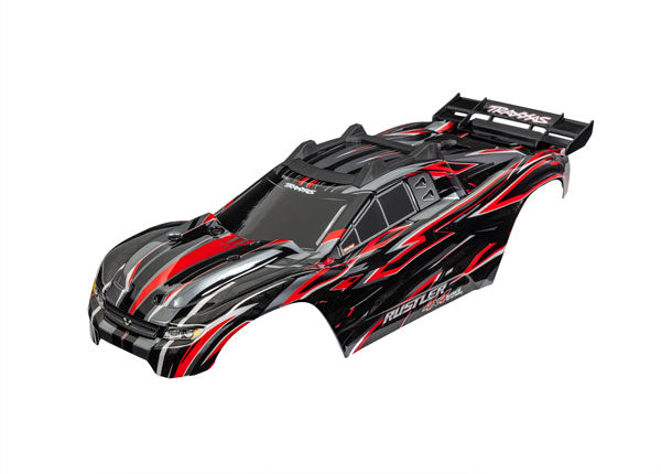 Traxxas 6785-RED Body Rustler 4X4 Vxl Red (8559522513133)