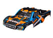 Traxxas 6844-ORNG BODY SLASH 4X4 ORNG/BLUE CLIPLESS (8828377792749)