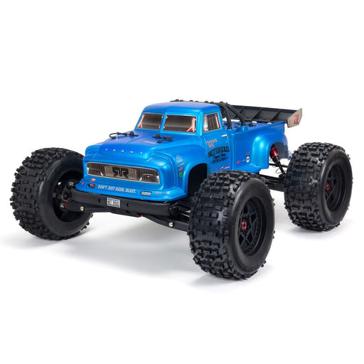Arrma 8611V5T2 NOTORIOUS 6S 4WD BLX 1/8 Stunt Truck Blue (8324286775533)