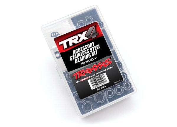 Traxxas 8214 BALL BEARING KIT STAINLESS TRX-4 CMPLT (8828400697581)