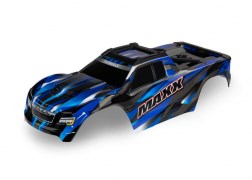 Traxxas 8918A Body Maxx blue (painted decals applied) - Hobby City NZ